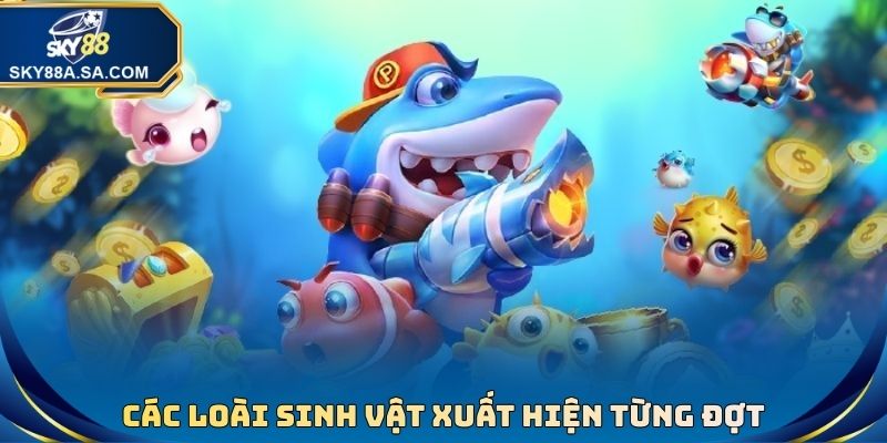 Bắn cá tiên 3D - Săn Tìm Kho Báu Hấp Dẫn Dưới Đáy Đại Dương 3 Các loài sinh vật xuất hiện từng đợt trong bắn cá tiên 3D