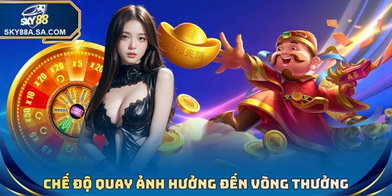 Chế độ quay ảnh hưởng đến các vòng thưởng jackpot